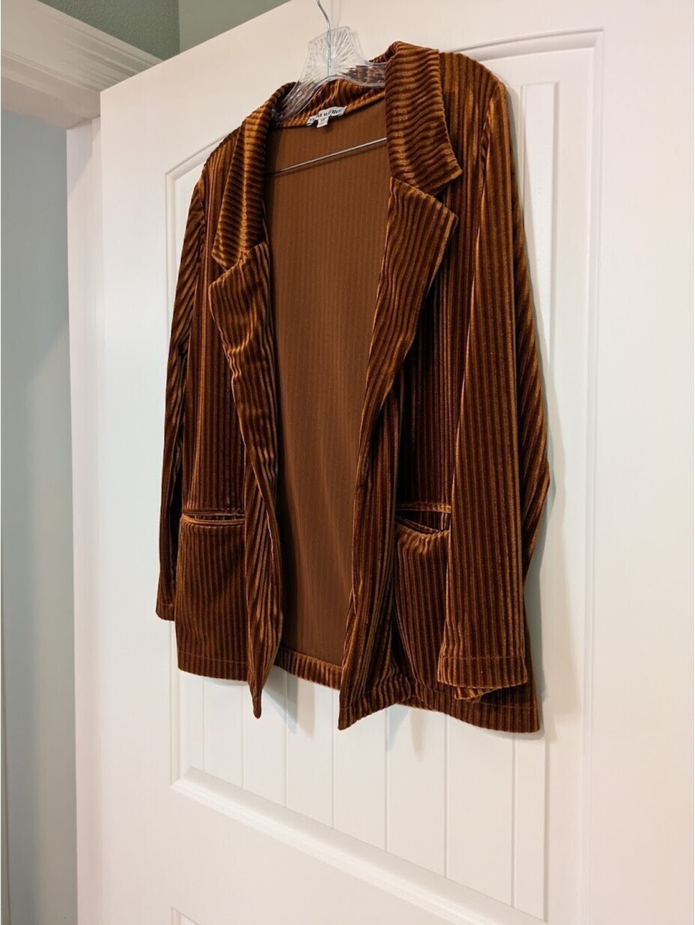 Vada Winter Metallic Velvet Blazer XS Bronze – Velvet Noir